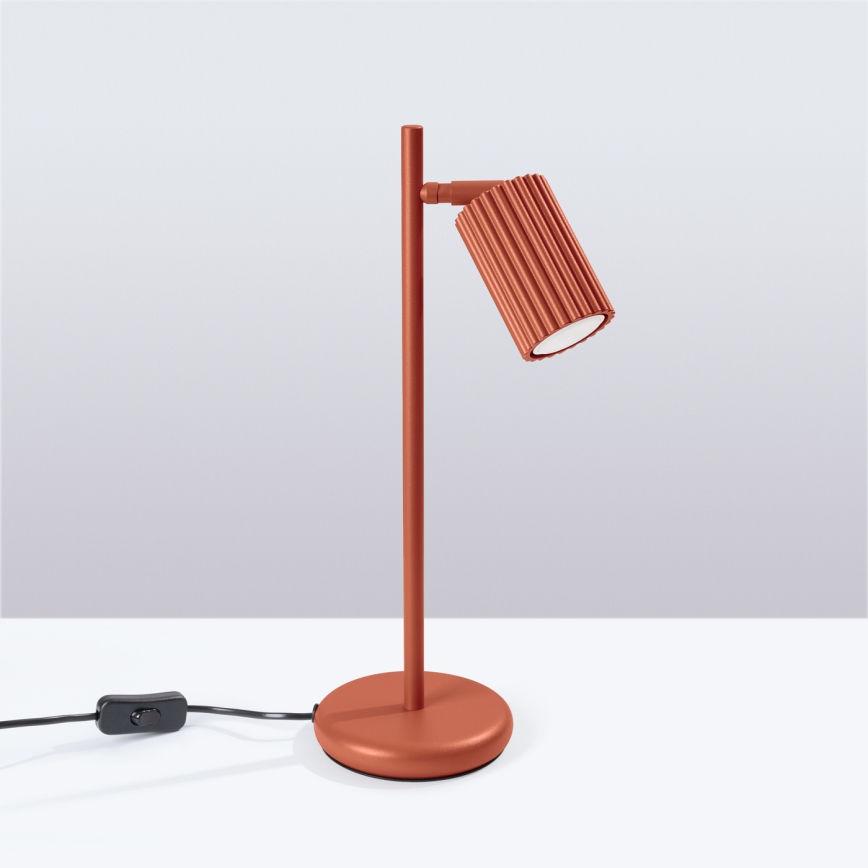 Stolní lampa KARBON 1xGU10/10W/230V oranžová