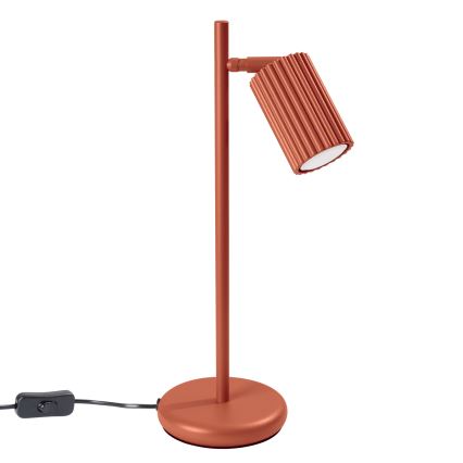 Stolní lampa KARBON 1xGU10/10W/230V oranžová