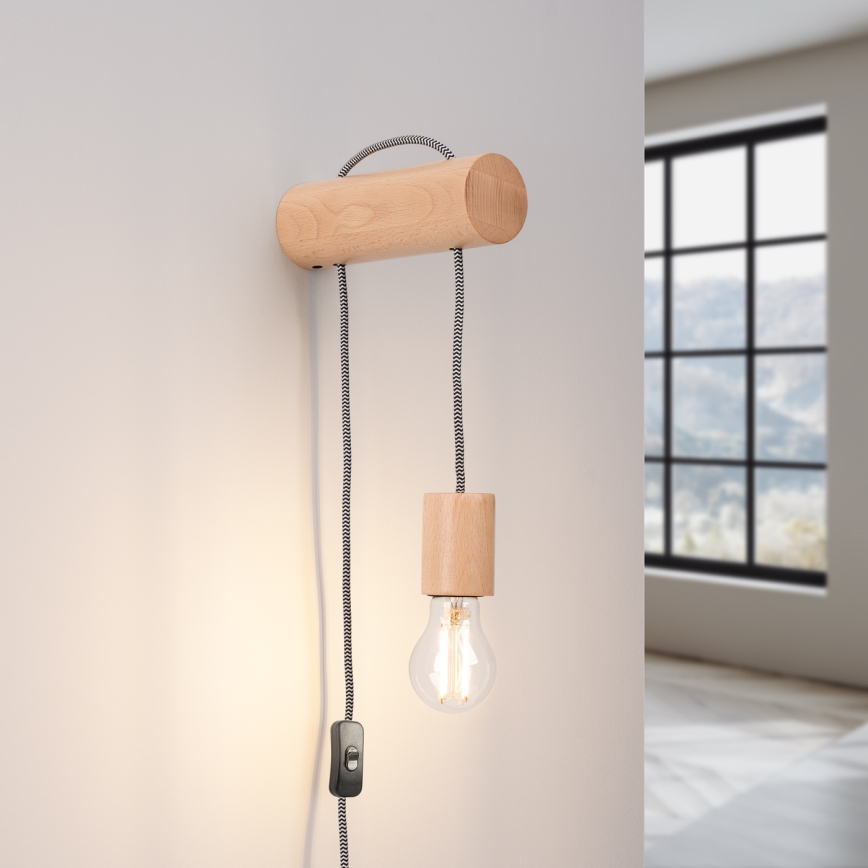 Nástěnná lampa NIMBI 1xE27/15W/230V buk