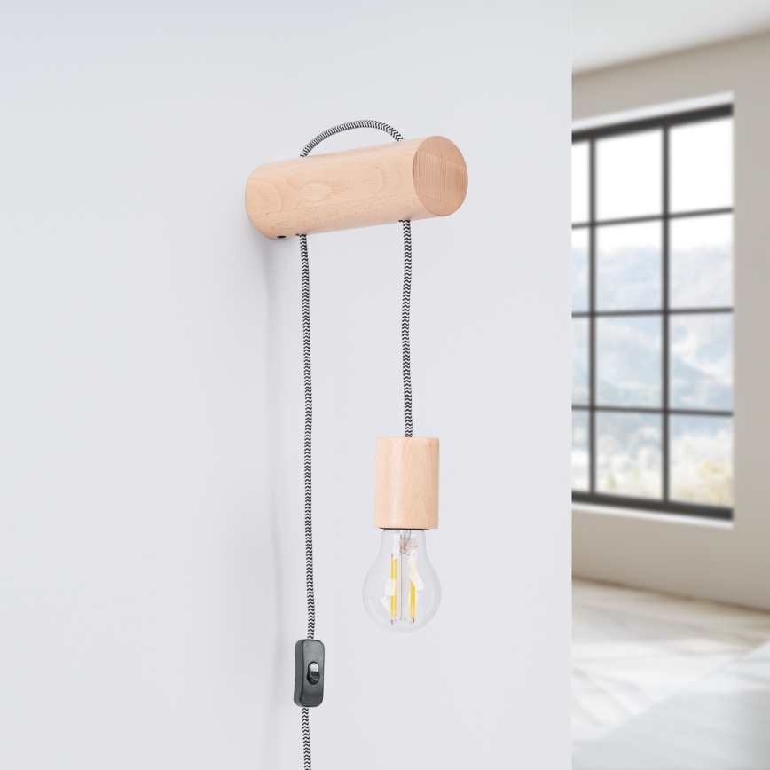Nástěnná lampa NIMBI 1xE27/15W/230V buk