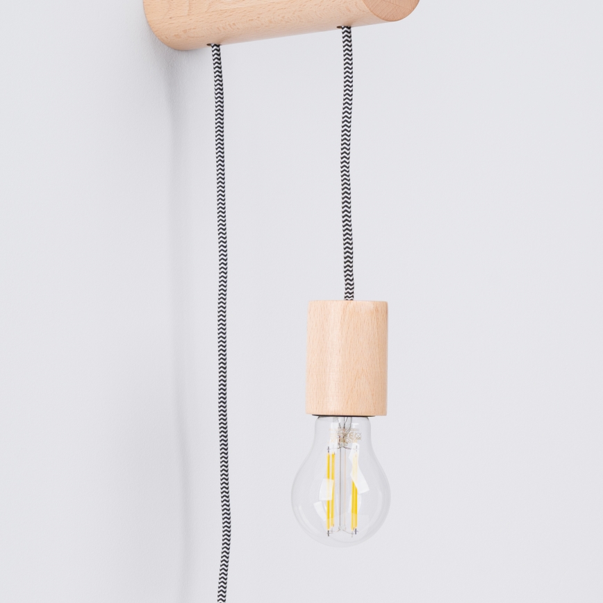 Nástěnná lampa NIMBI 1xE27/15W/230V buk