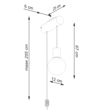 Nástěnná lampa NIBMI 1xG9/8W/230V buk