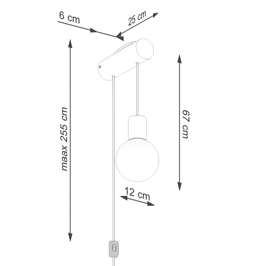 Nástěnná lampa NIBMI 1xG9/8W/230V buk