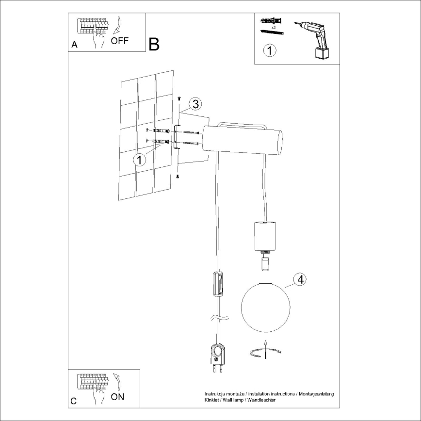 Nástěnná lampa NIBMI 1xG9/8W/230V buk