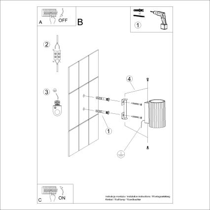 Nástěnné svítidlo KARBON 1xGU10/10W/230V bílá
