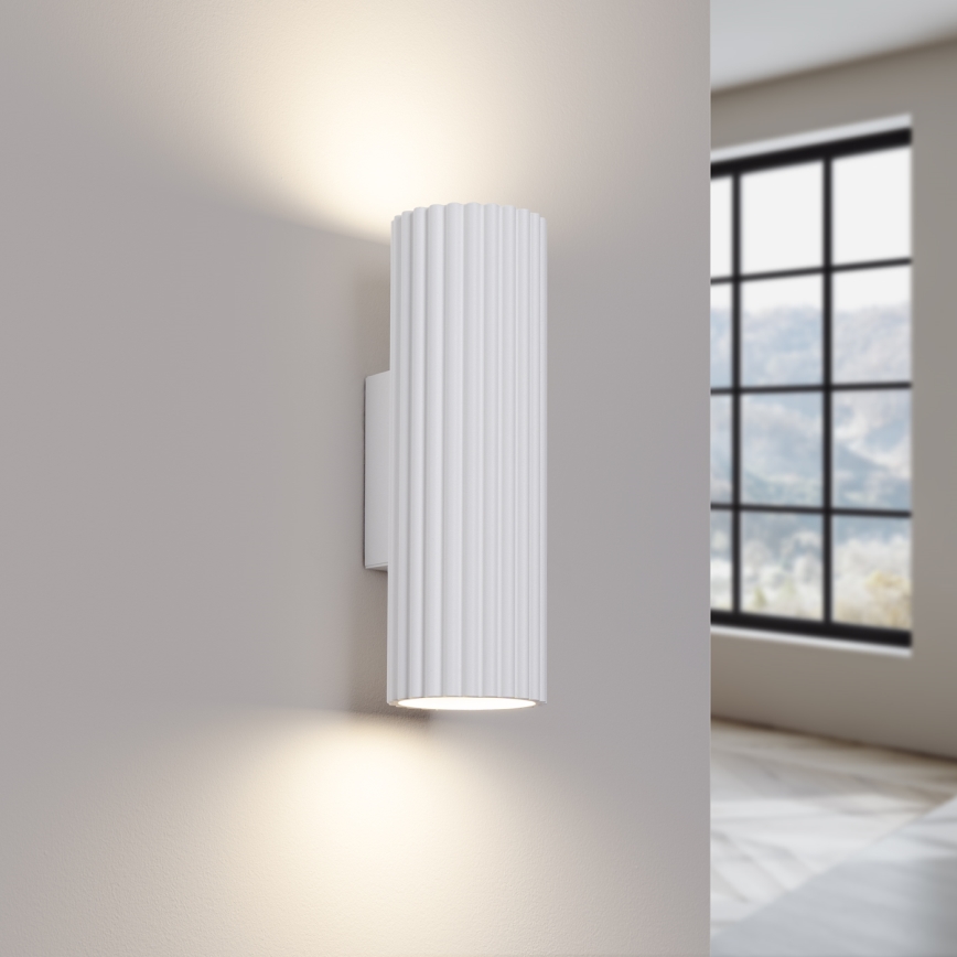 Nástěnné svítidlo KARBON 2xGU10/10W/230V bílá