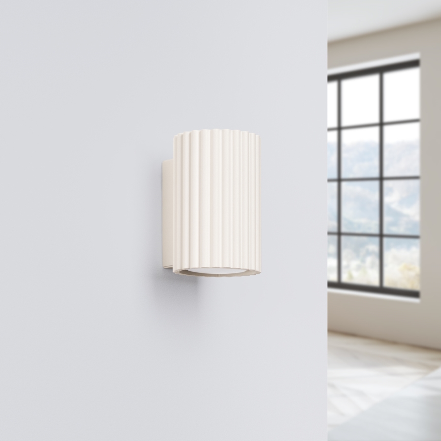 Nástěnné svítidlo KARBON 1xGU10/10W/230V krémová