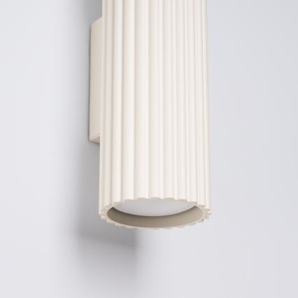 Nástěnné svítidlo KARBON 2xGU10/10W/230V krémová