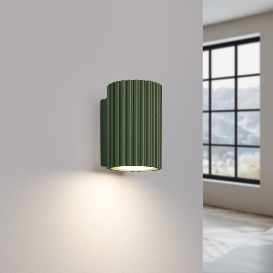 Nástěnné svítidlo KARBON 1xGU10/10W/230V zelená