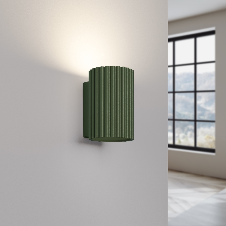 Nástěnné svítidlo KARBON 1xGU10/10W/230V zelená