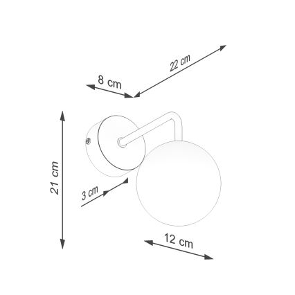Nástěnná lampa ASTRAL 1xG9/8W/230V černá