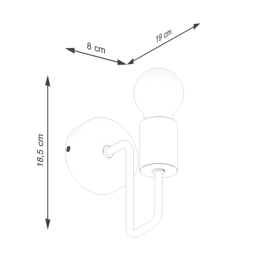 Nástěnná lampa TIMBO 1xE27/15W/230V černá/béžová/buk
