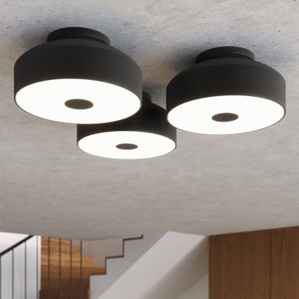 Stropní svítidlo OMIQ 4xE27/15W/230V pr. 30 cm černá