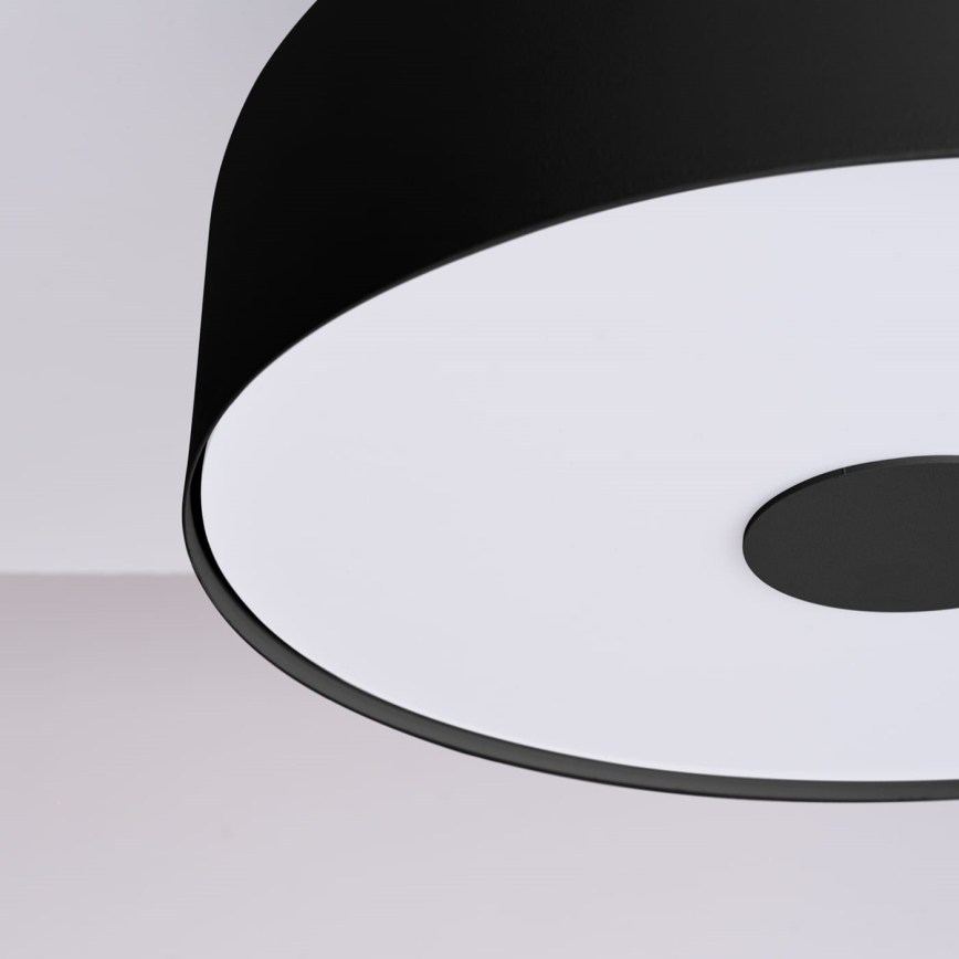 Stropní svítidlo OMIQ 4xE27/15W/230V pr. 30 cm černá