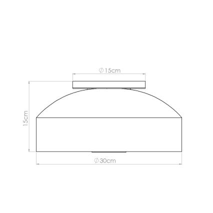 Stropní svítidlo OMIQ 4xE27/15W/230V pr. 30 cm černá