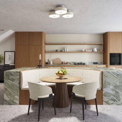 Stropní svítidlo OMIQ 4xE27/15W/230V pr. 30 cm krémová