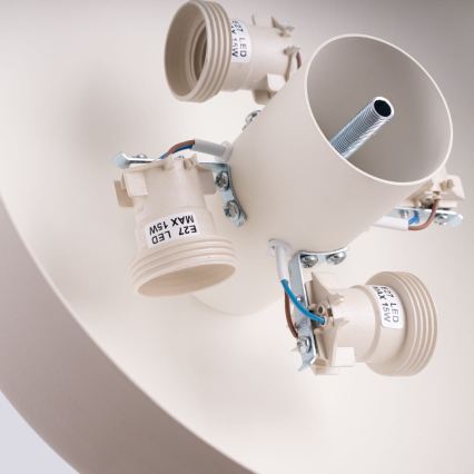 Stropní svítidlo OMIQ 4xE27/15W/230V pr. 30 cm krémová