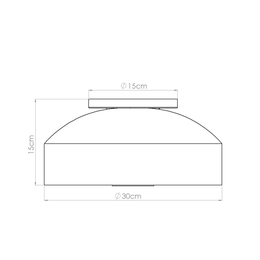 Stropní svítidlo OMIQ 4xE27/15W/230V pr. 30 cm zelená