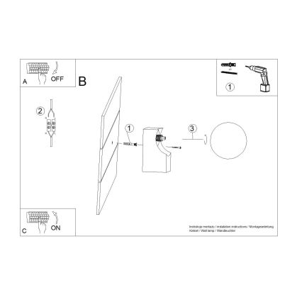 Nástěnné svítidlo BULBO 1xG9/8W/230V buk/bílá