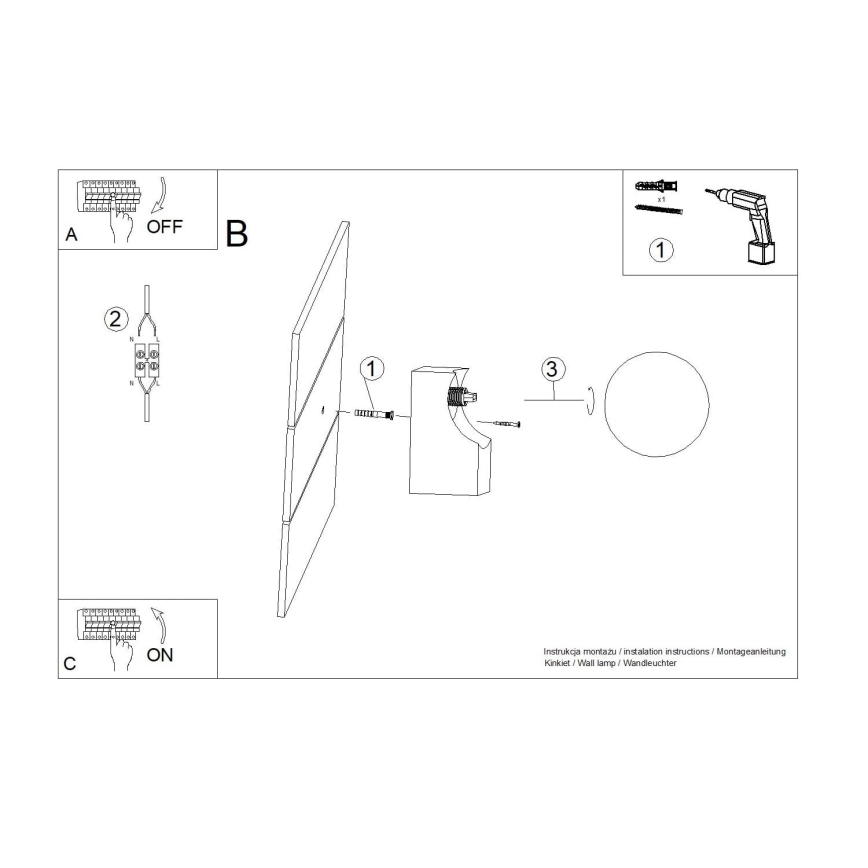 Nástěnné svítidlo BULBO 1xG9/8W/230V buk/bílá