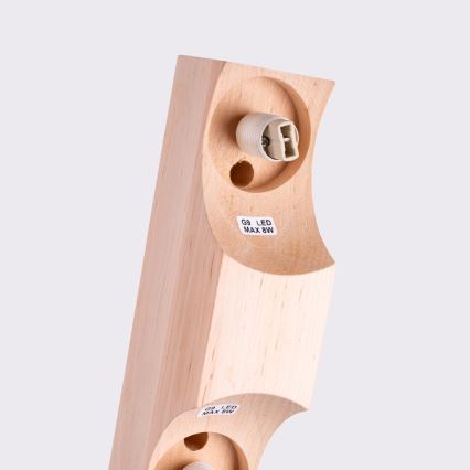Stropní svítidlo BULBO 2xG9/8W/230V buk/bílá