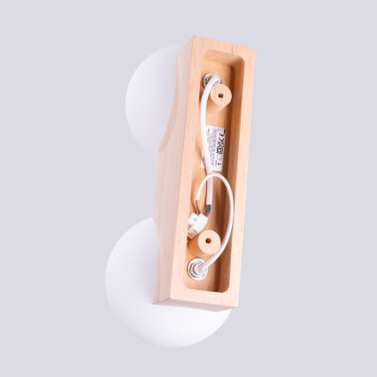 Stropní svítidlo BULBO 2xG9/8W/230V buk/bílá