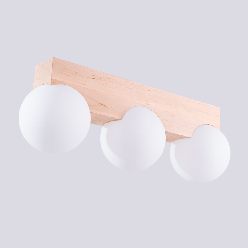 Stropní svítidlo BULBO 3xG9/8W/230V buk/bílá