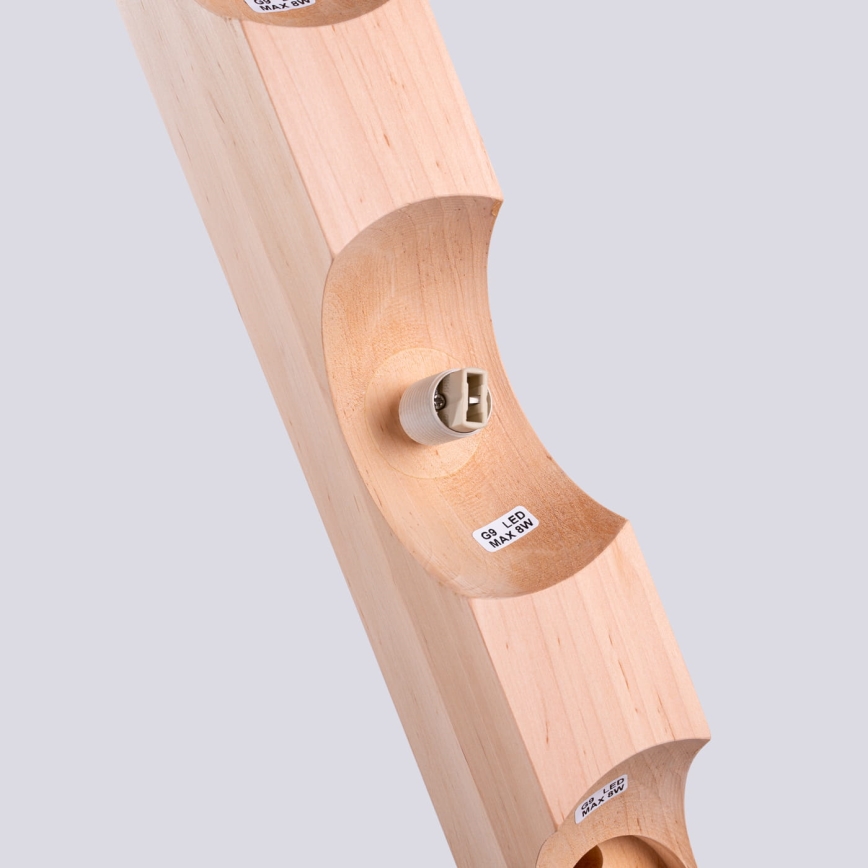 Stropní svítidlo BULBO 3xG9/8W/230V buk/bílá