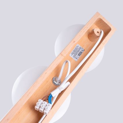 Stropní svítidlo BULBO 3xG9/8W/230V buk/bílá