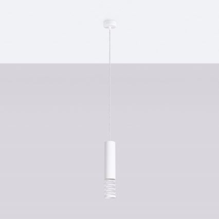 Lustr na lanku LAMI 1xGU10/10W/230V bílá