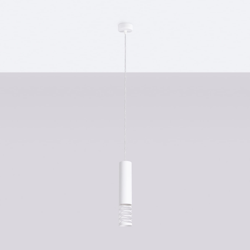 Lustr na lanku LAMI 1xGU10/10W/230V bílá