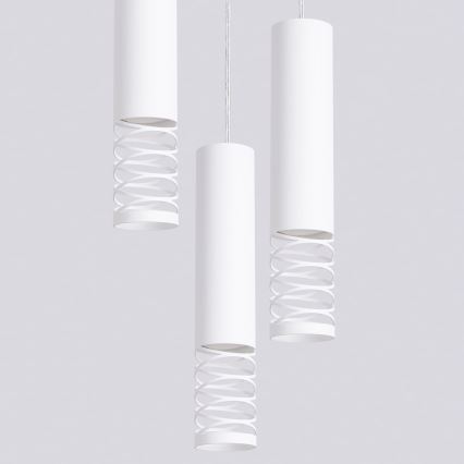 Lustr na lanku LAMI 3xGU10/10W/230V bílá