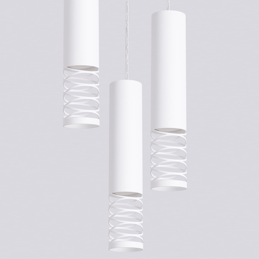 Lustr na lanku LAMI 3xGU10/10W/230V bílá