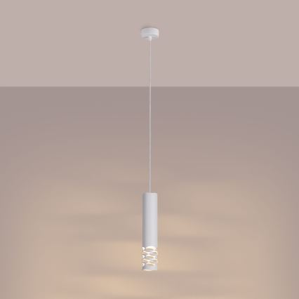 Lustr na lanku LIRO 1xGU10/10W/230V bílá