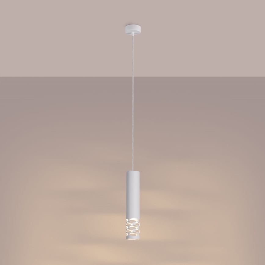 Lustr na lanku LIRO 1xGU10/10W/230V bílá