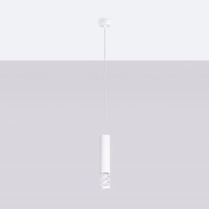 Lustr na lanku LIRO 1xGU10/10W/230V bílá