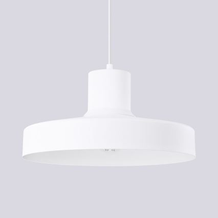 Lustr na lanku BILO 1xE27/15W/230V pr. 35 cm bílá
