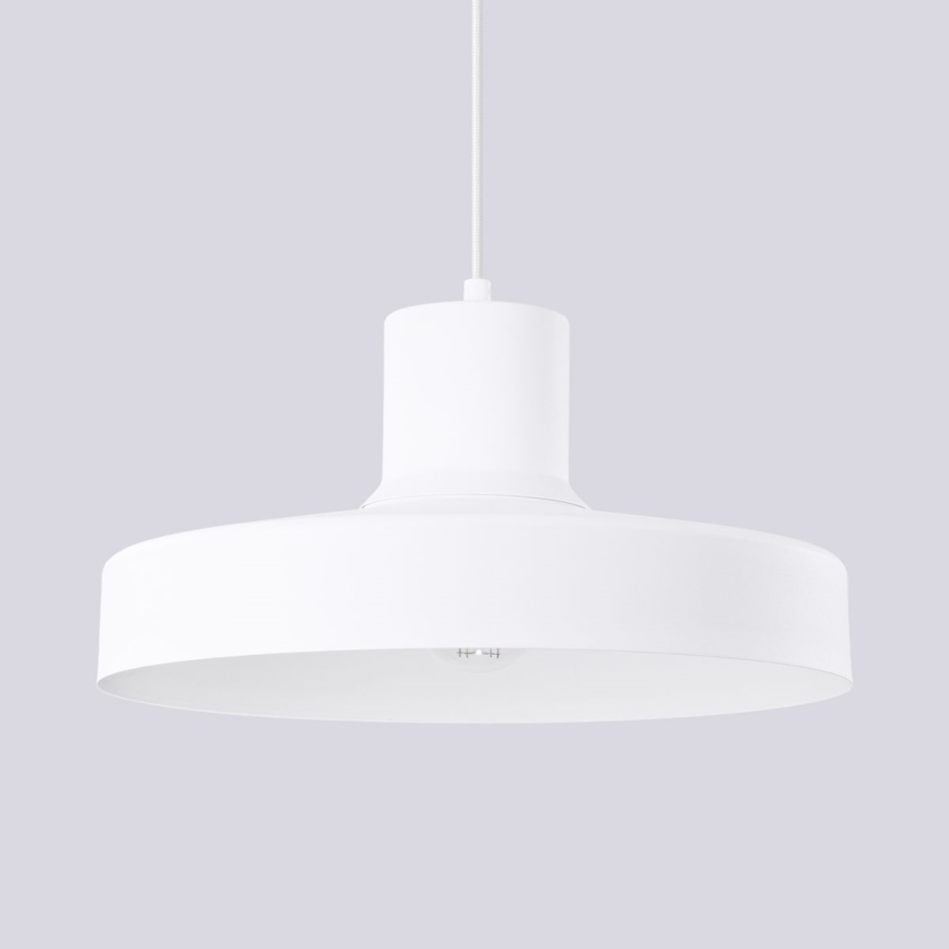 Lustr na lanku BILO 1xE27/15W/230V pr. 35 cm bílá
