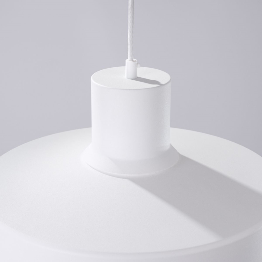 Lustr na lanku BILO 1xE27/15W/230V pr. 35 cm bílá