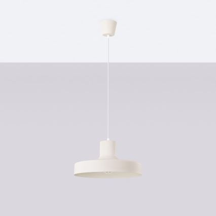 Lustr na lanku BILO 1xE27/15W/230V pr. 35 cm krémová