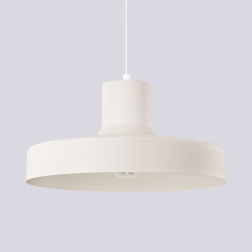 Lustr na lanku BILO 1xE27/15W/230V pr. 35 cm krémová