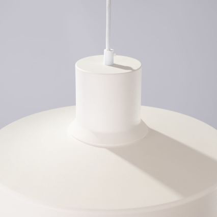 Lustr na lanku BILO 1xE27/15W/230V pr. 35 cm krémová