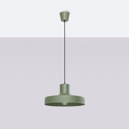 Lustr na lanku BILO 1xE27/15W/230V pr. 35 cm zelená