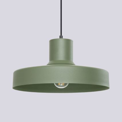 Lustr na lanku BILO 1xE27/15W/230V pr. 35 cm zelená