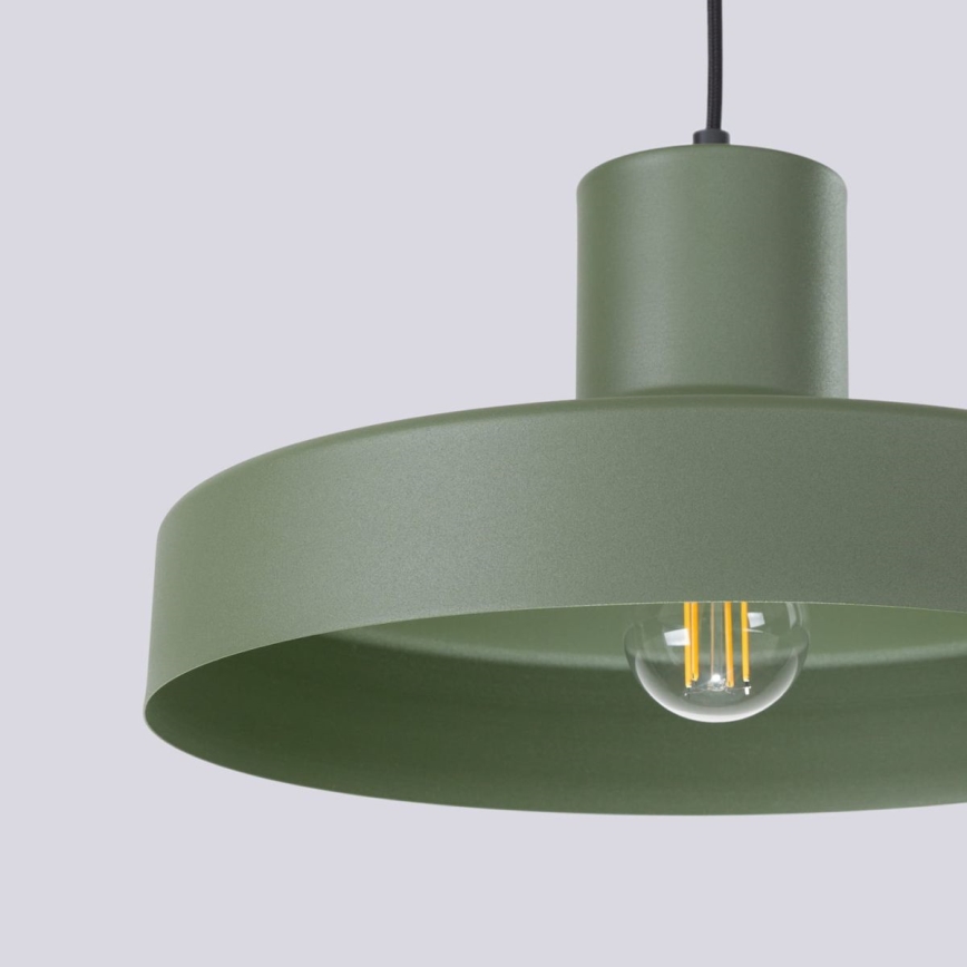 Lustr na lanku BILO 1xE27/15W/230V pr. 35 cm zelená