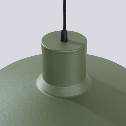 Lustr na lanku BILO 1xE27/15W/230V pr. 35 cm zelená