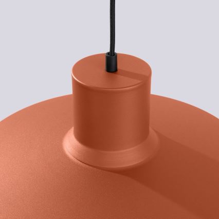 Lustr na lanku BILO 1xE27/15W/230V pr. 35 cm oranžová