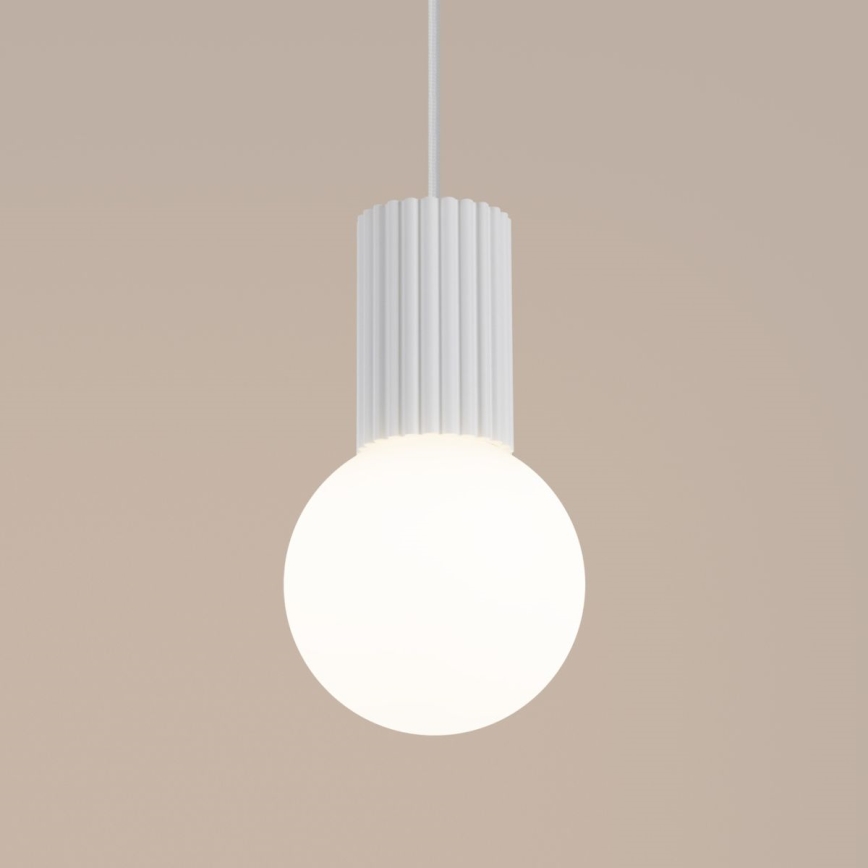 Lustr na lanku HALO 1xG9/8W/230V pr. 12 cm bílá