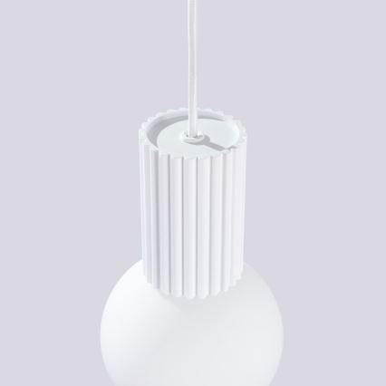 Lustr na lanku HALO 1xG9/8W/230V pr. 12 cm bílá