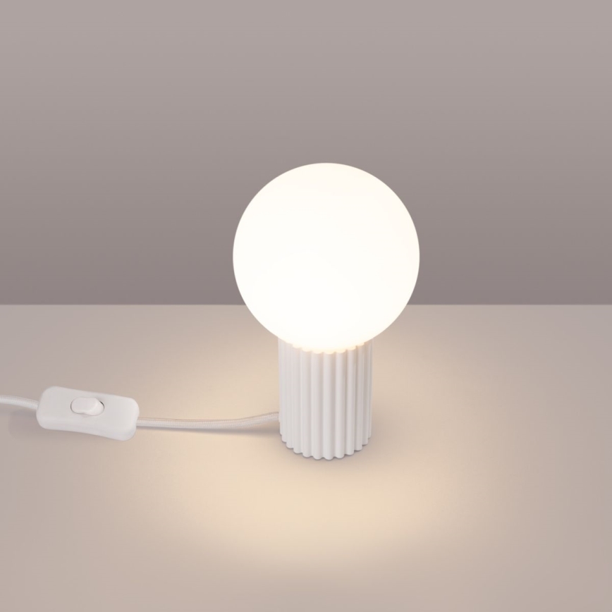 Stolní lampa HALO 1xG9/8W/230V pr. 12 cm bílá